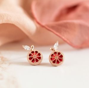 Sparkling Grapefruit Earrings